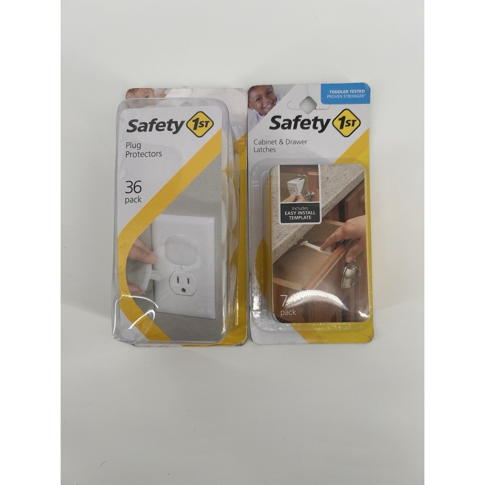 Safety 1st‎ Baby proofing Lot Plug Protector 36 Pack + Cabinet Drawer Latches 7
